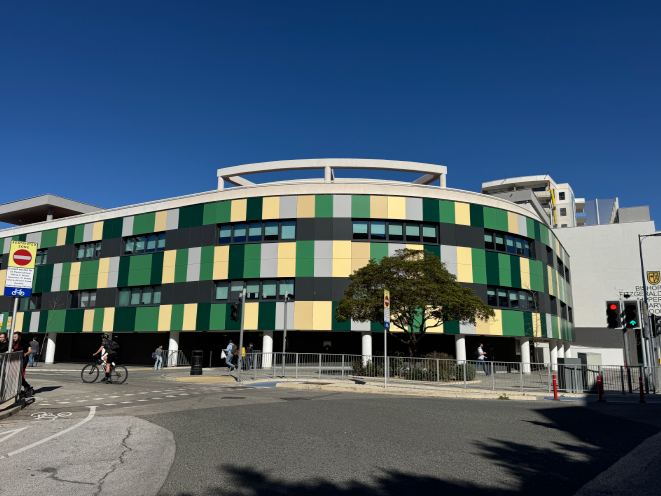 Civic building facade