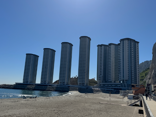 Urban facade perspective